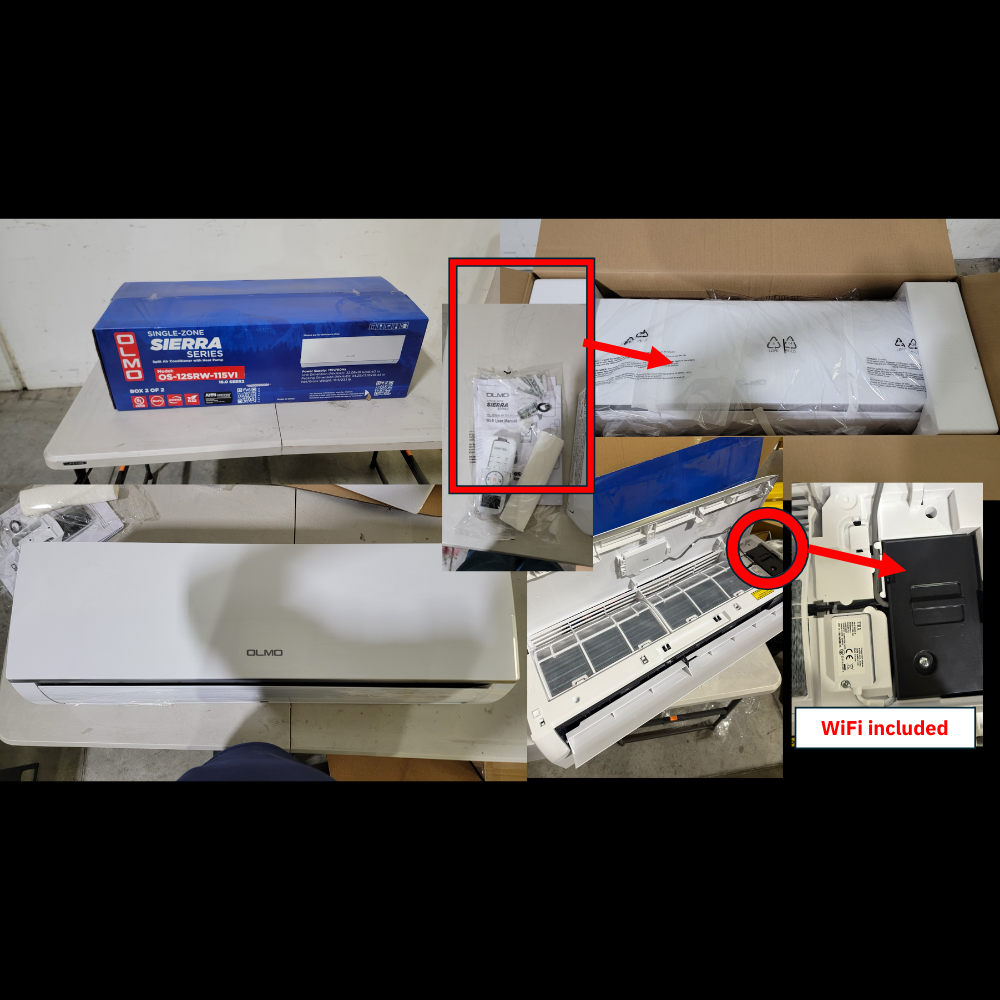 Smart Single Zone Ductless Split AC & Heat Pump Wall Mount - Sierra