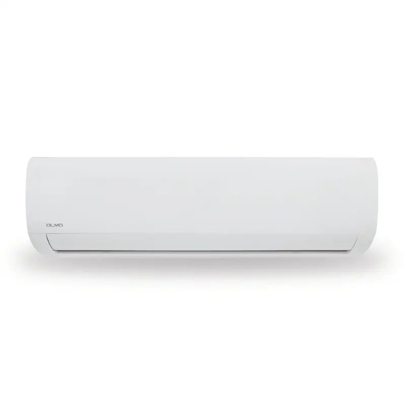 White air conditioner on a white background