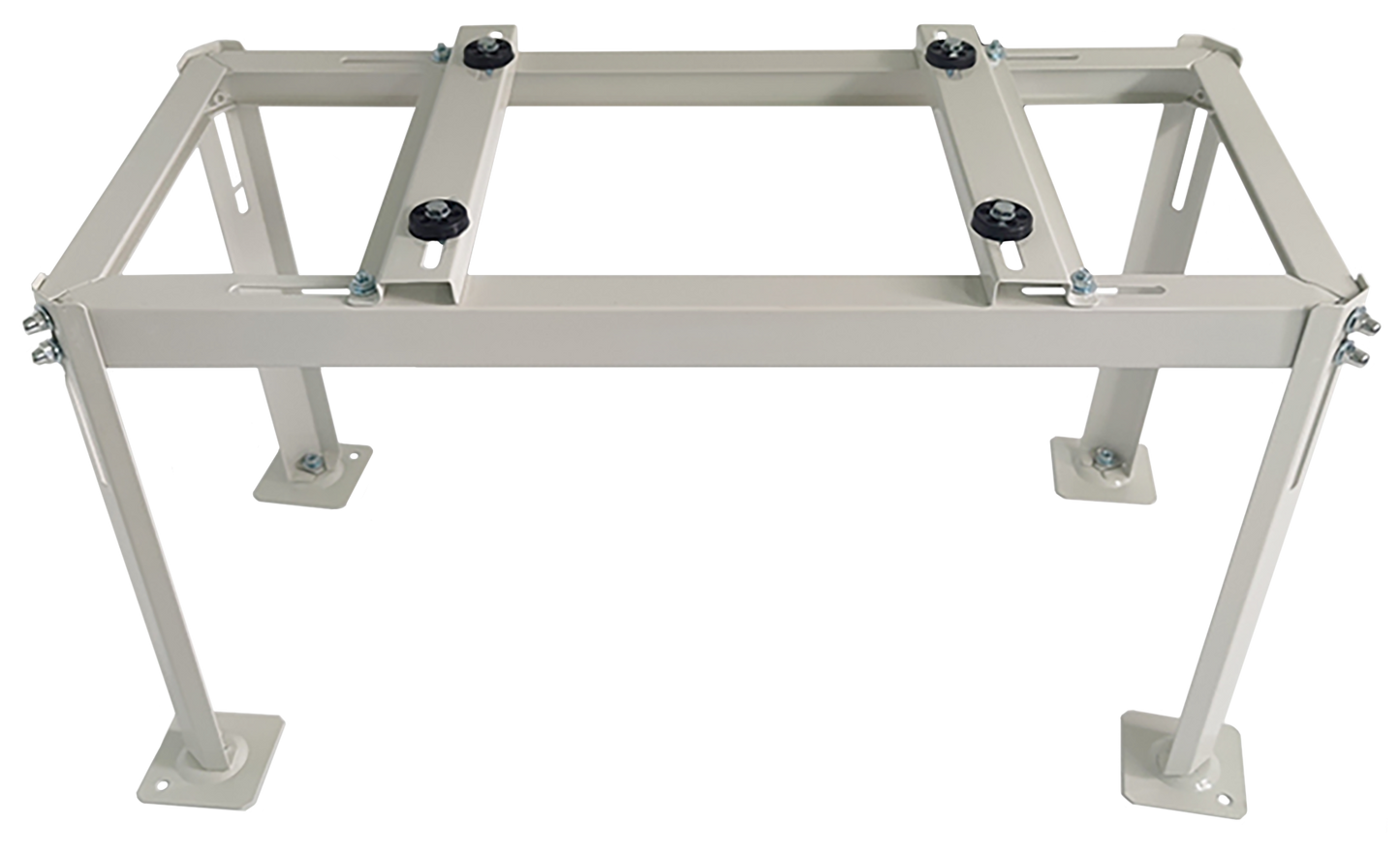 Metal frame structure on a white background