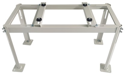 Metal frame structure on a white background