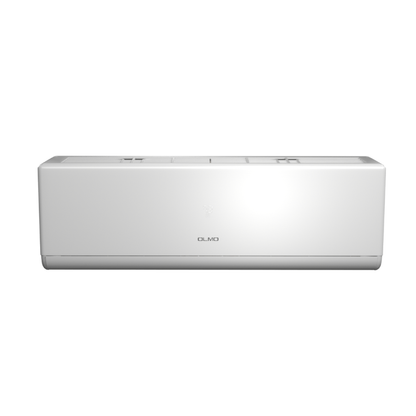 White air conditioner on a white background