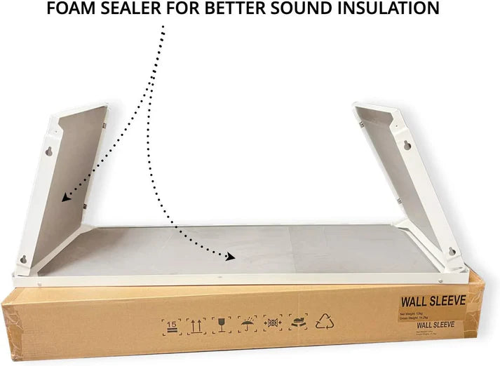 Universal PTAC Folded Metal Wall Sleeve And Exterior Grille